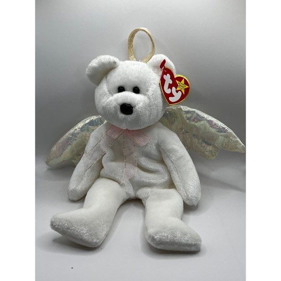 Toys Ty Beanie Babies Halo The Angel Bear Poshmark